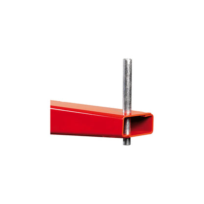 End stop for heavy Attillo cantilever racking unit, silver, h 80 mm.