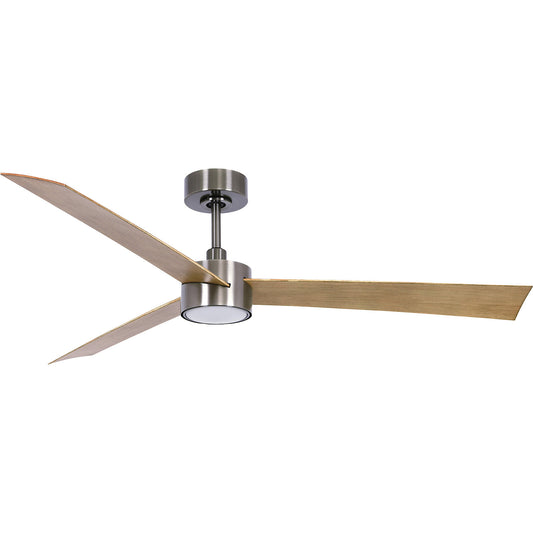 Lucci air Climate IV ceiling fan, incl. remote control and GX53 bulb, chrome.
