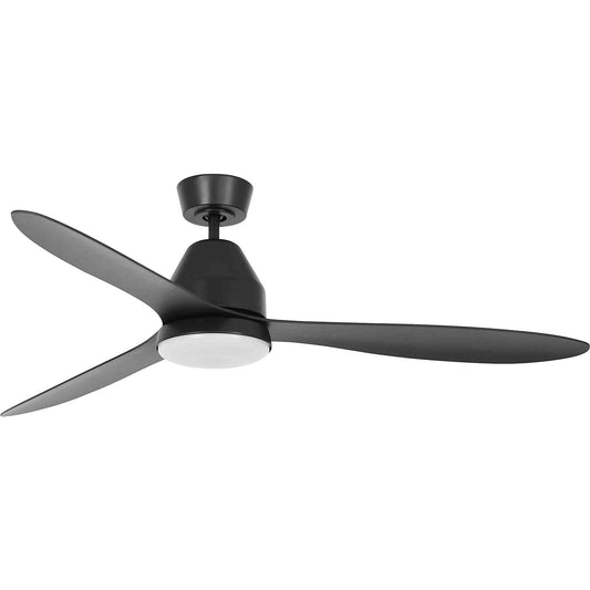 Lucci air Whitehaven ceiling fan, incl. remote control and GX53 bulb, black.