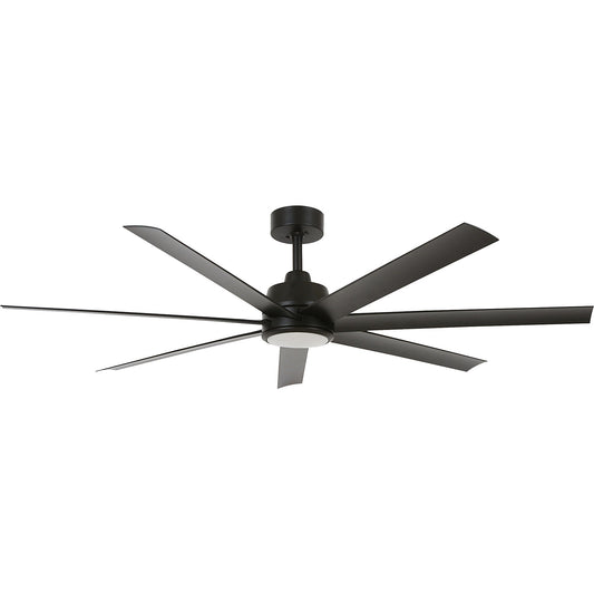 Lucci air Atlanta ceiling fan, incl. remote control and GX53 bulb, black.