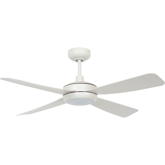 Lucci air Slipstream ceiling fan, incl. remote control and GX53 bulb, white.