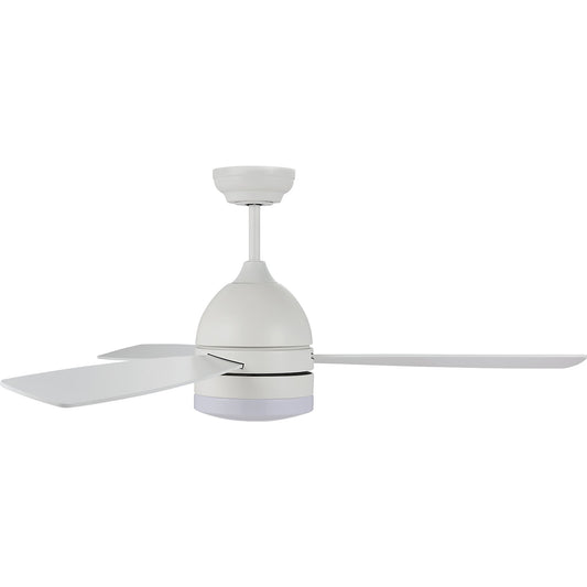 Lucci air Vector ceiling fan, incl. remote control and GX53 bulb, white.