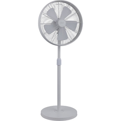BREEZE pedestal fan, with swivelling head, incl. remote control, white.