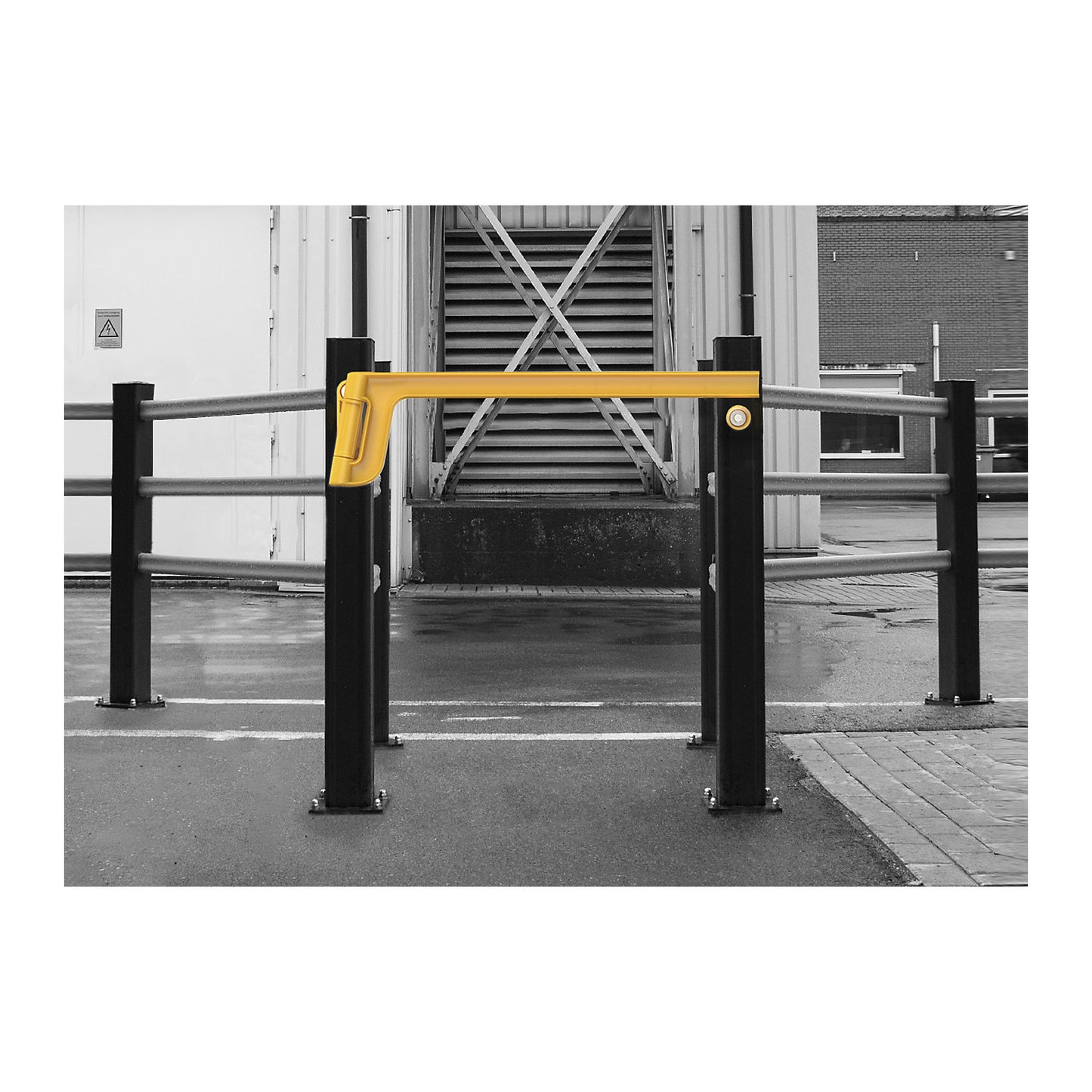 Industrial safety door, 100% recyclable, SINGLE AXES GATE, LxWxH 1024 x 295 x 60 mm.
