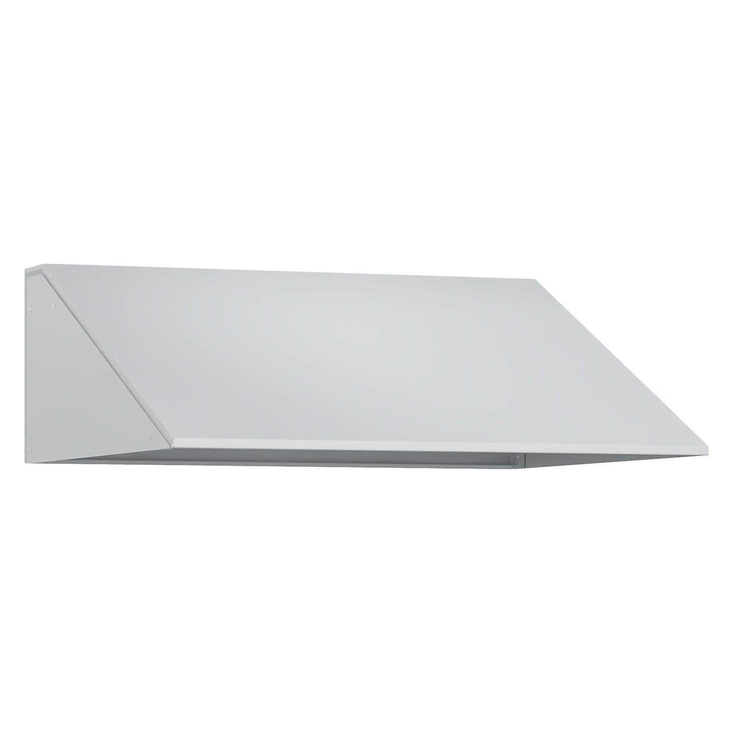 Sloping roof attachment, HxD 230 x 500 mm, steel, W 2 x 300 mm, light grey.