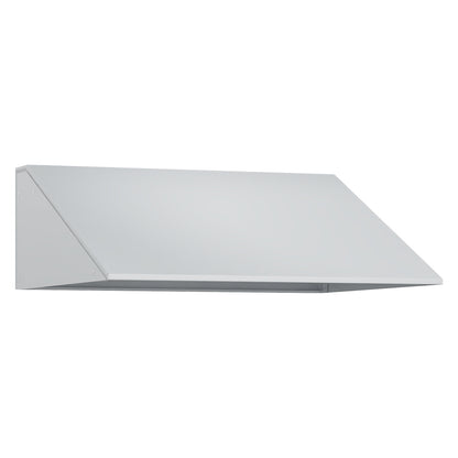 Sloping roof attachment, HxD 230 x 500 mm, steel, W 2 x 300 mm, light grey.
