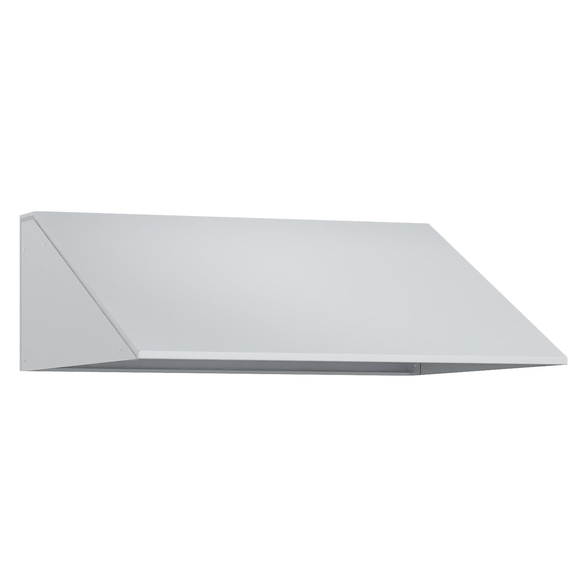 Sloping roof attachment, HxD 230 x 500 mm, steel, W 2 x 300 mm, light grey.