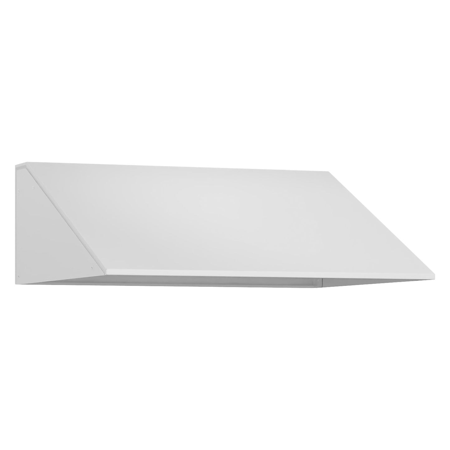 Sloping roof attachment, HxD 230 x 500 mm, steel, W 2 x 300 mm, traffic white.