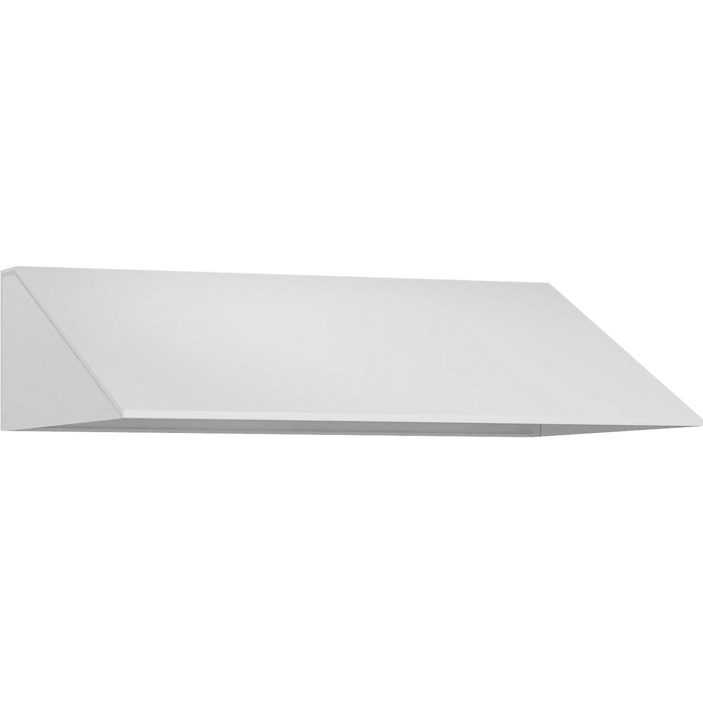 Sloping roof attachment, HxD 230 x 500 mm, steel, W 2 x 400 mm, traffic white.