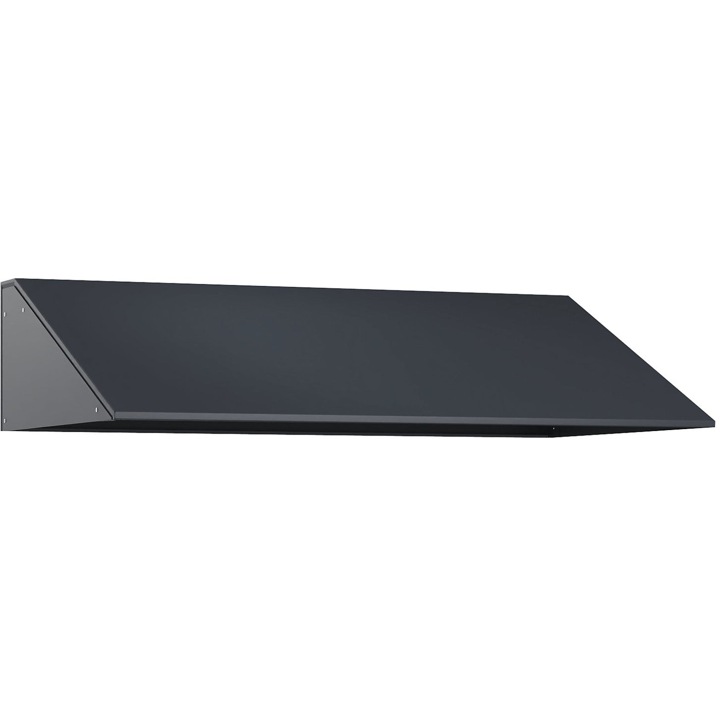 Sloping roof attachment, HxD 230 x 500 mm, steel, W 3 x 300 mm, charcoal.
