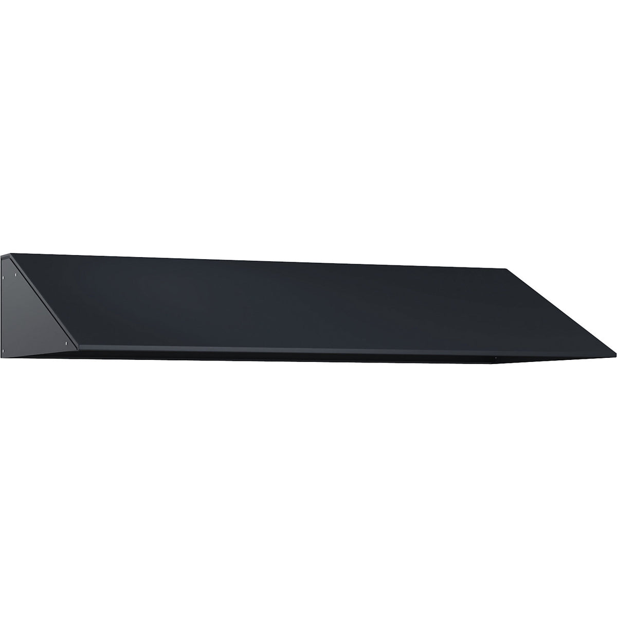 Sloping roof attachment, HxD 230 x 500 mm, steel, W 3 x 400 mm, black grey.