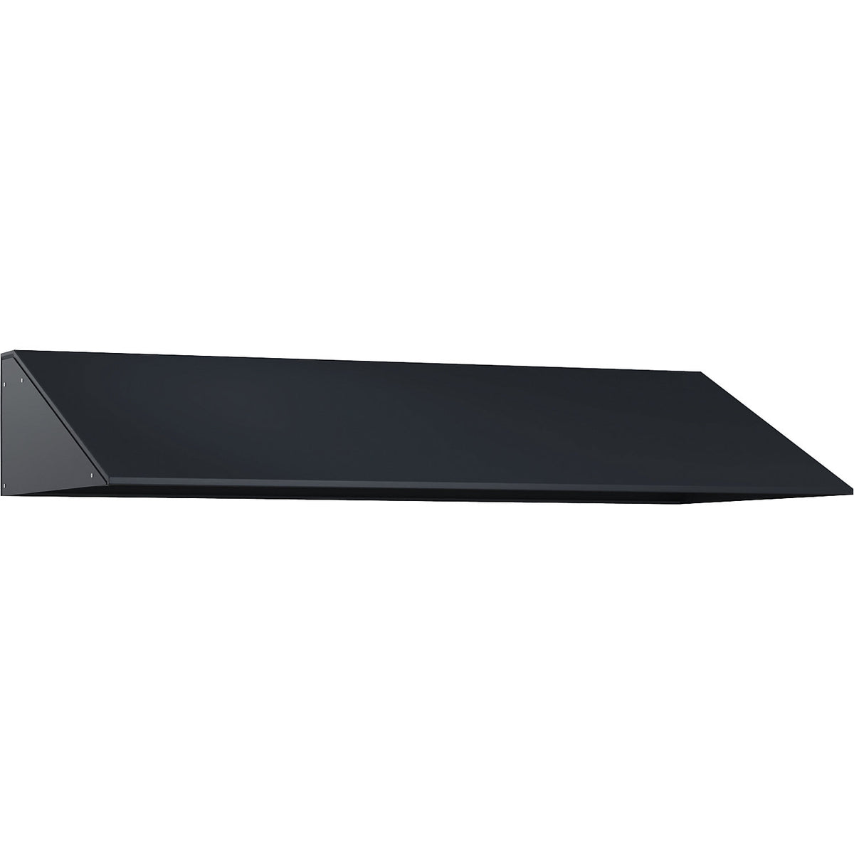 Sloping roof attachment, HxD 230 x 500 mm, steel, W 4 x 300 mm, black grey.
