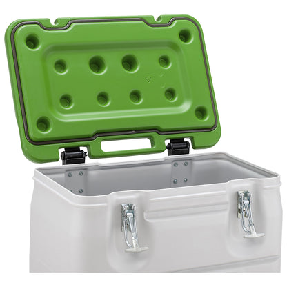 Mobil-Box hazardous materials collection container, capacity 170 l, LxWxH 400 x 600 x 880 mm, green.