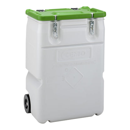 Mobil-Box hazardous materials collection container, capacity 170 l, LxWxH 400 x 600 x 880 mm, green.