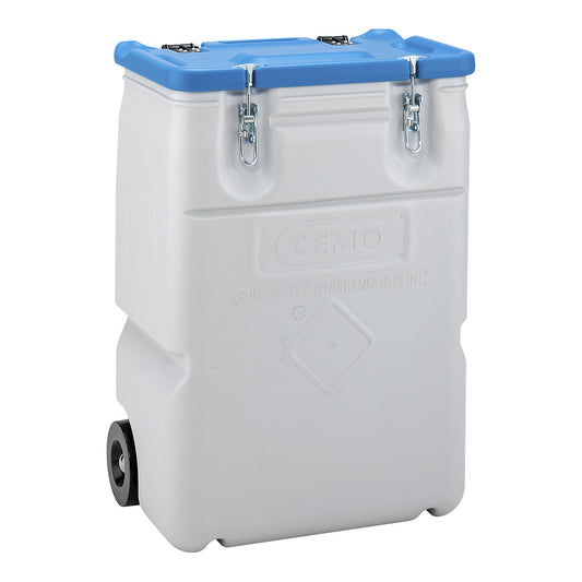Mobil-Box hazardous materials collection container, capacity 170 l, LxWxH 400 x 600 x 880 mm, blue.
