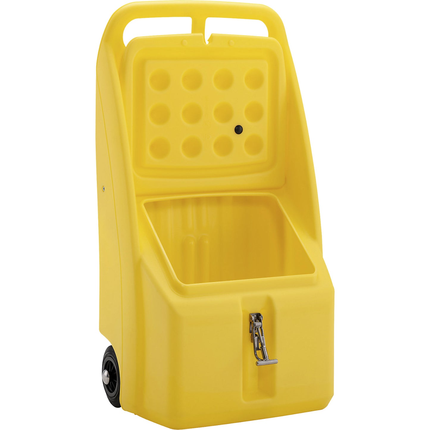 Go-Box salt spreader, capacity 70 l, LxWxH 590 x 390 x 1070 mm, yellow.
