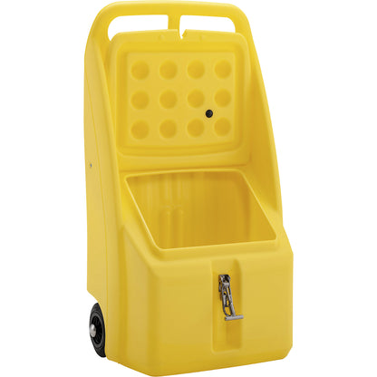 Go-Box salt spreader, capacity 70 l, LxWxH 590 x 390 x 1070 mm, yellow.