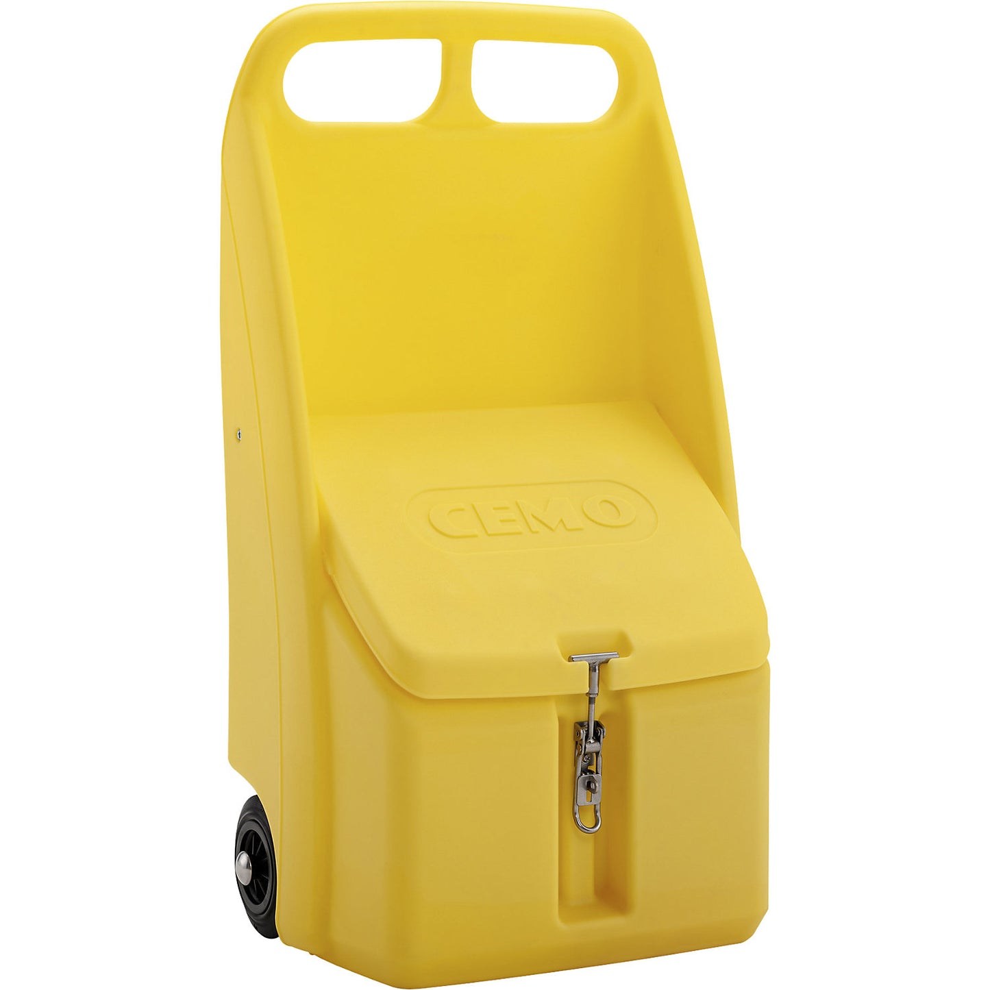 Go-Box salt spreader, capacity 70 l, LxWxH 590 x 390 x 1070 mm, yellow.