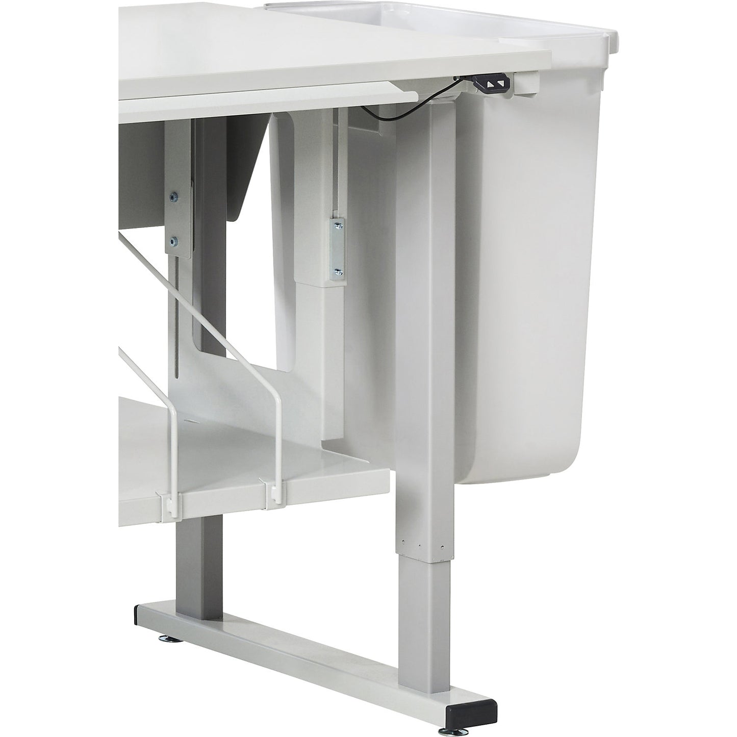 Mounting kit, for SPM shelves, light grey RAL 7035.
