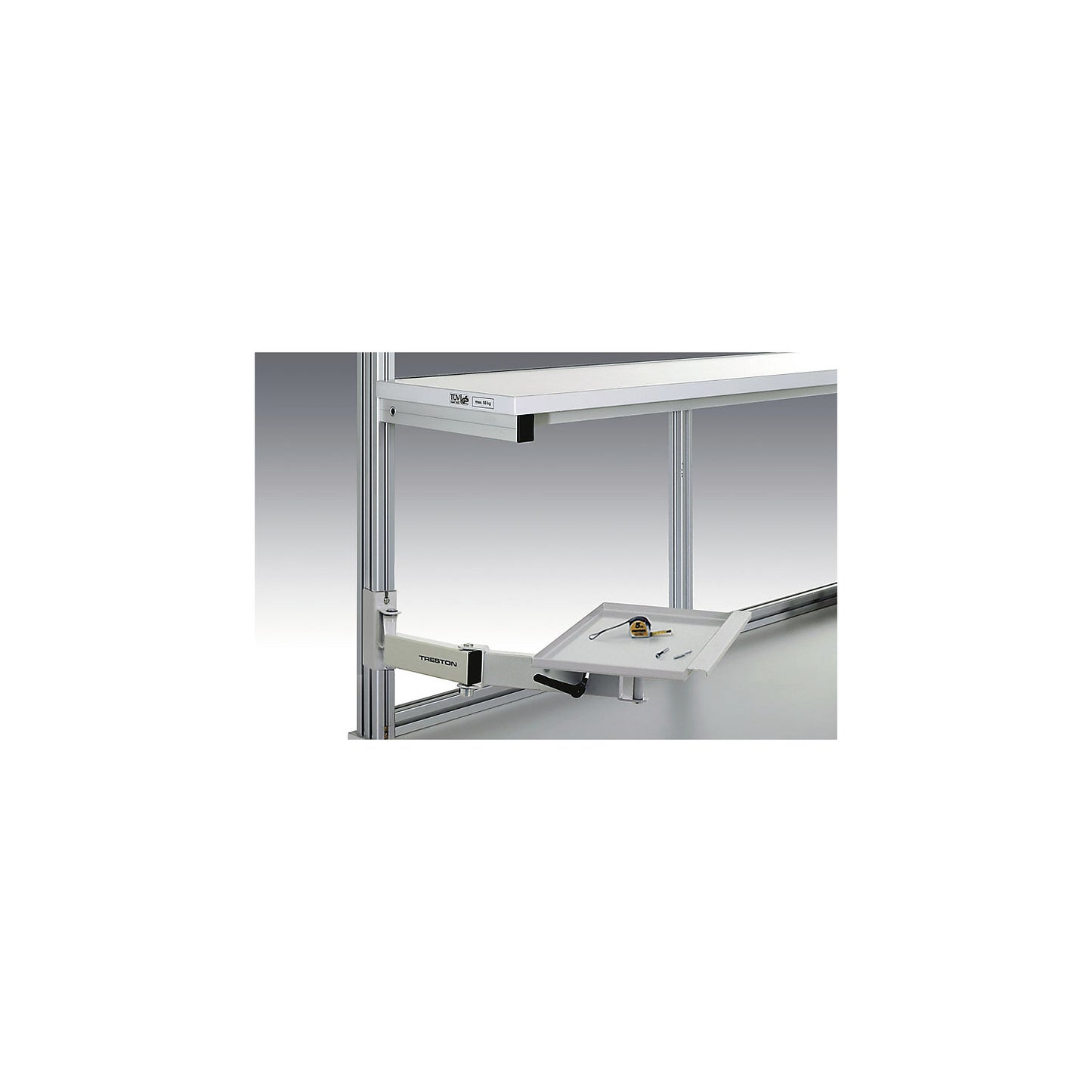 AKV swivel arm, with adjustable inclination, WxD 460 x 210 mm.
