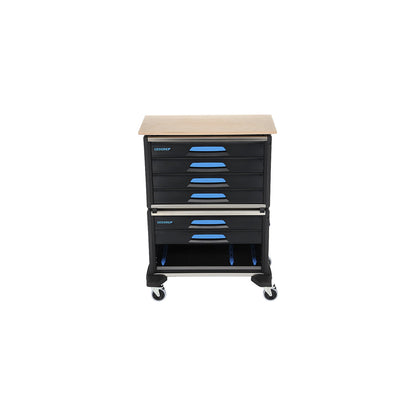 WorkMo tool trolley, width 845 mm, 6 drawers, HxD 1140 x 550 mm.