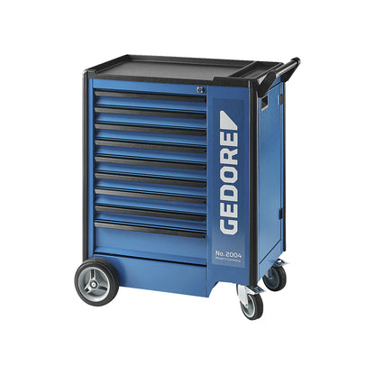 Tool trolley 2004, fully equipped, 9 drawers, including 325 tools, HxWxD 1020 x 865 x 605 mm.