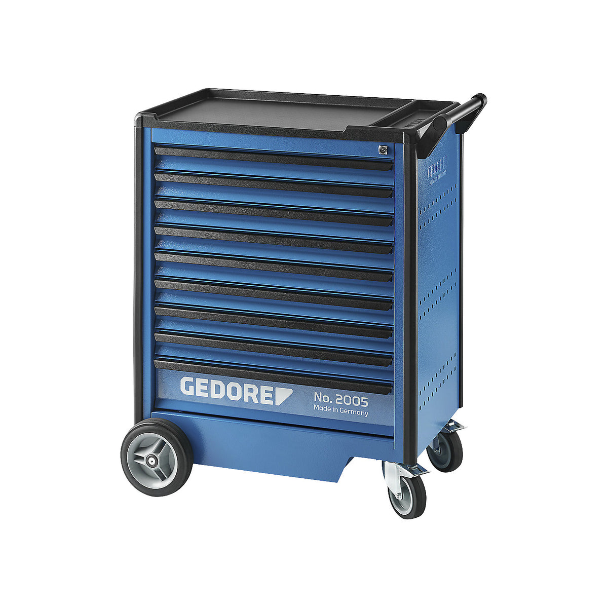 Tool trolley 2005, 9 drawers, HxWxD 1020 x 865 x 605 mm.