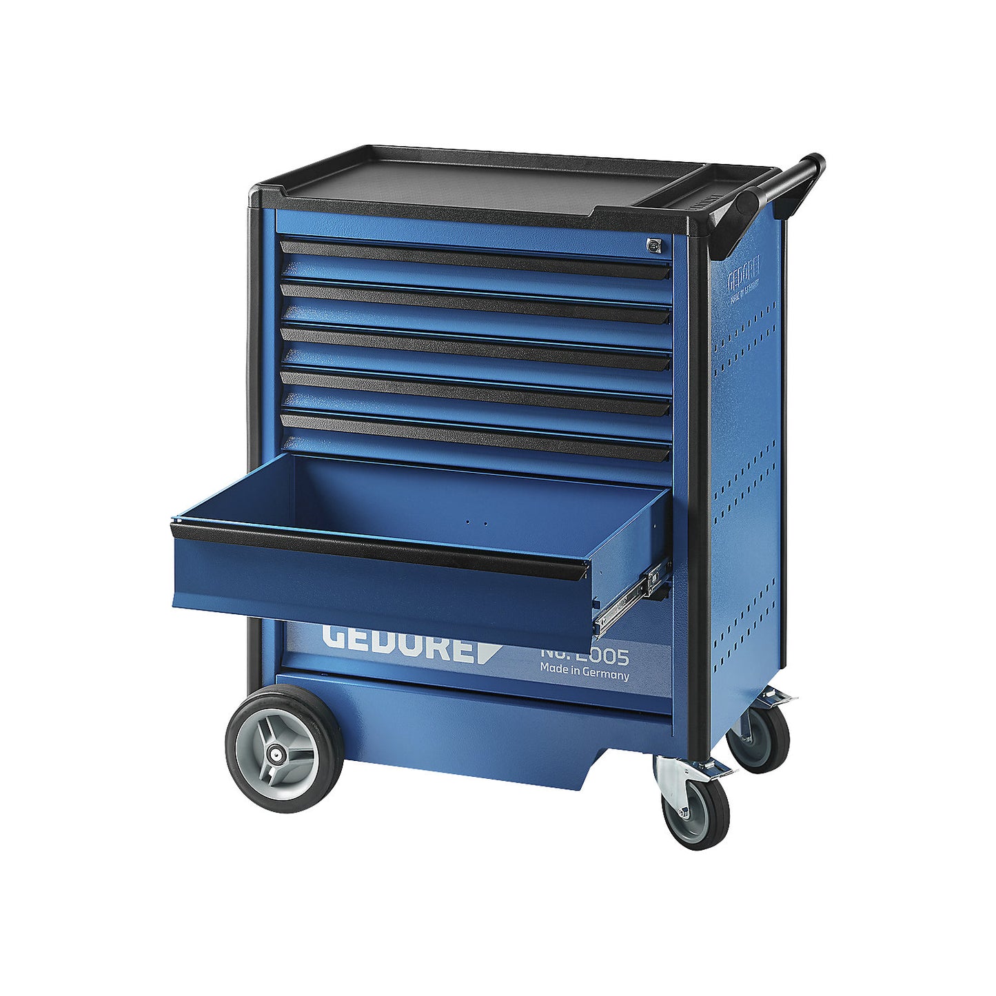 Tool trolley 2005, 7 drawers, with individual pull-out stop, HxWxD 1020 x 865 x 605 mm.