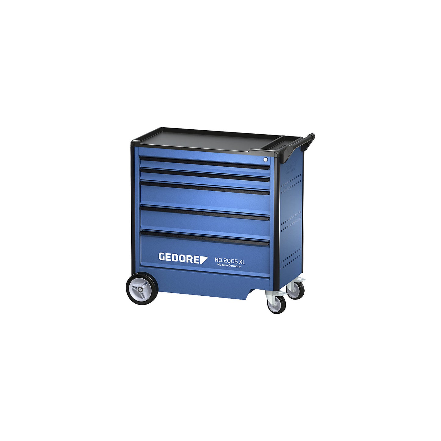 Tool trolley 2005, 5 drawers, without tool kit, HxWxD 1020 x 1021 x 605 mm.
