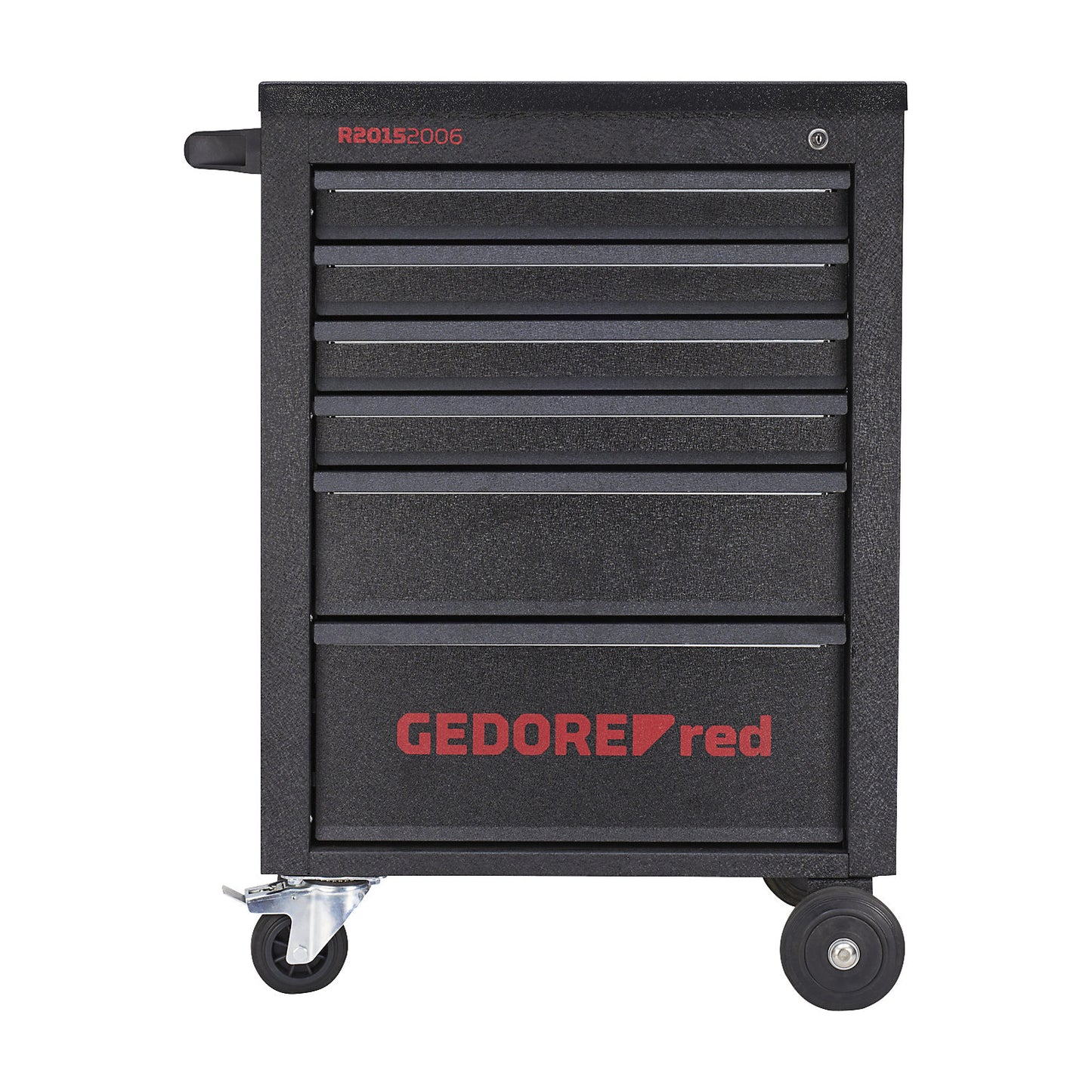 MECHANIC workshop trolley, 6 drawers, black, HxWxD 910 x 628 x 418 mm.