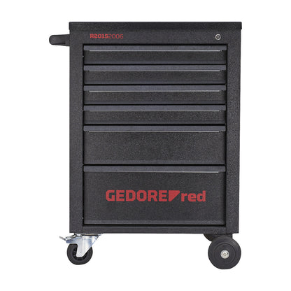 MECHANIC workshop trolley, 6 drawers, black, HxWxD 910 x 628 x 418 mm.
