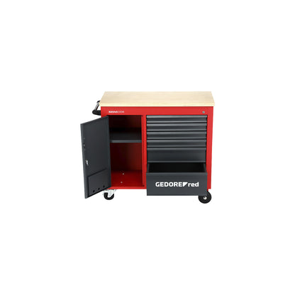 MECHANIC PLUS workshop trolley, 6 drawers, HxWxD 935 x 1080 x 515 mm.