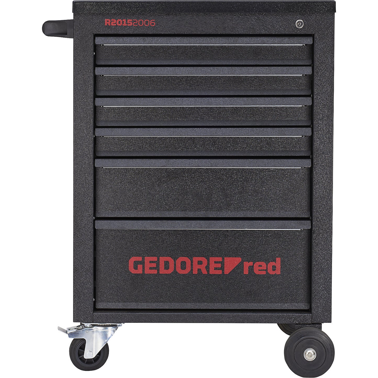 MECHANIC workshop trolley, fully equipped, 6 drawers, 166 parts, black, HxWxD 910 x 628 x 418 mm.