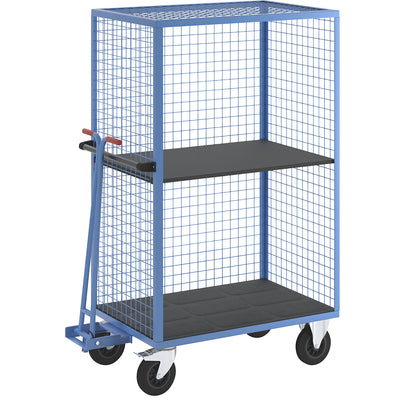 Shelf truck, long side open, 1 shelf, light blue.