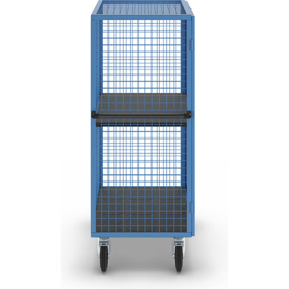 Shelf truck, double doors, 1 shelf, light blue.