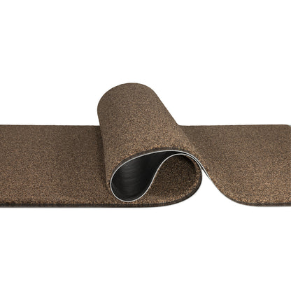 EAZYCARE DUET entrance matting, width 2000 mm, sold by the metre, chocolate brown.