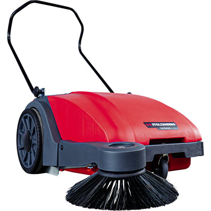 Vac Sweep sweeping machine, sweeping width 680 mm, with single-roller overthrow system.
