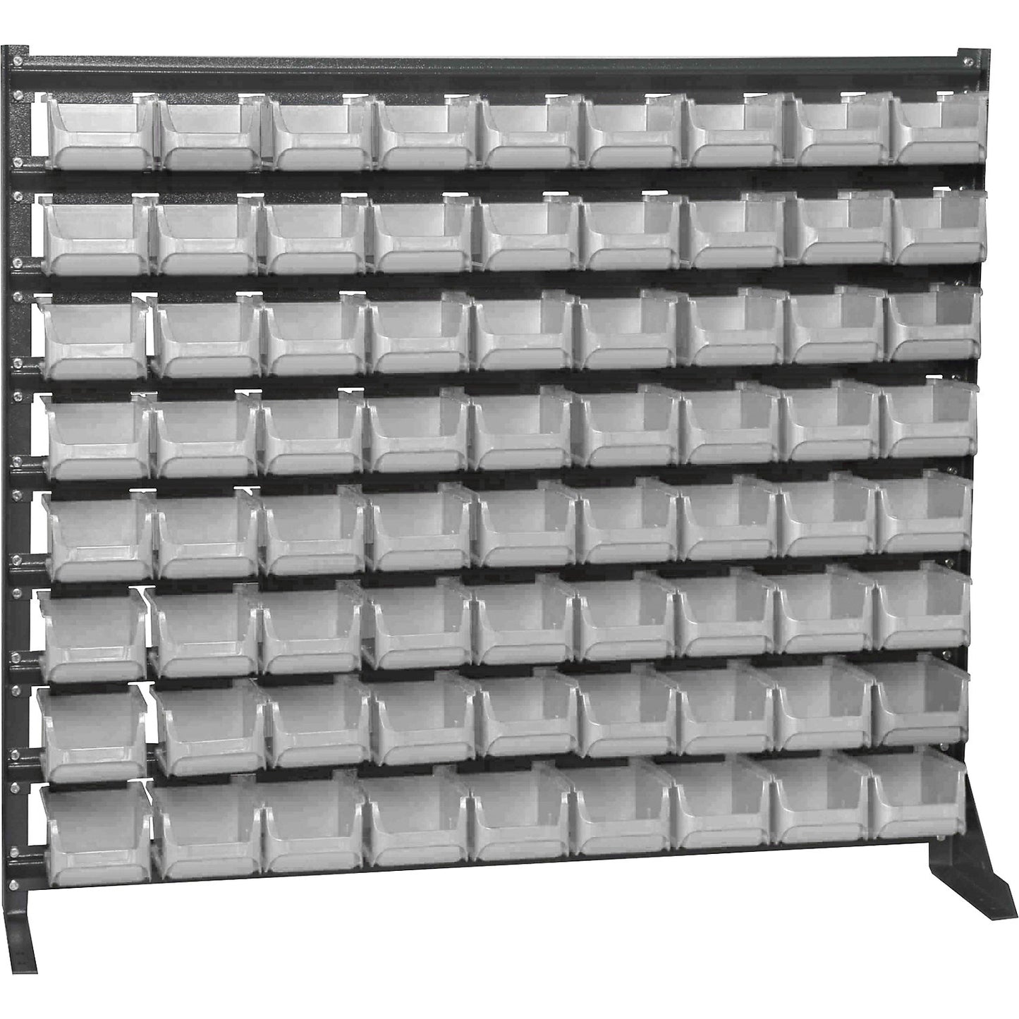ECO small parts warehouse shelving unit, with open fronted storage bins, HxD 900 x 200 mm.