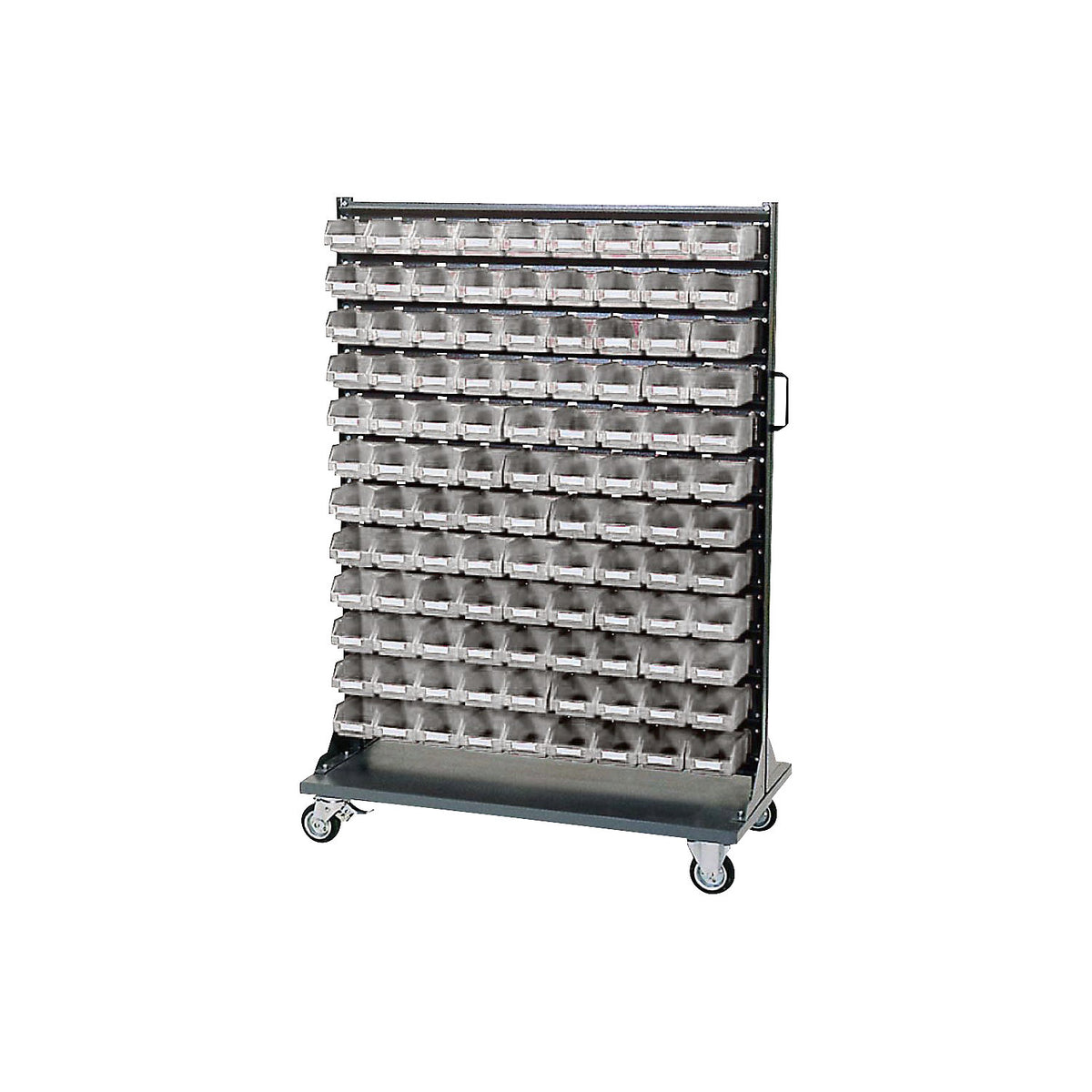 ECO trolley with pick bins, with open fronted storage bins, HxD 1485 x 550 mm.