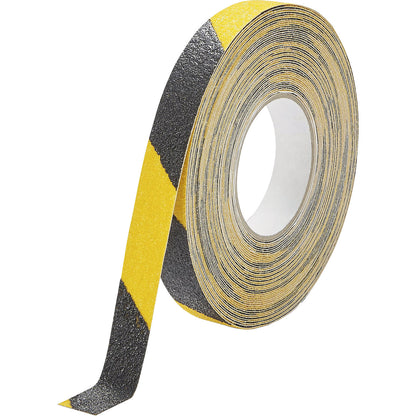 DURALINE® GRIP+ non-slip tape, width 25 mm, yellow/black.