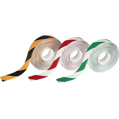 DURALINE® STRONG floor marking tape, width 50 mm, thickness 0.7 mm, green/white.