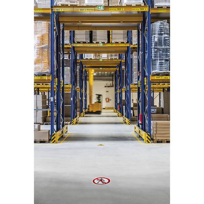 DURALINE® floor marking tape, width 50 mm, thickness 0.5 mm, yellow.