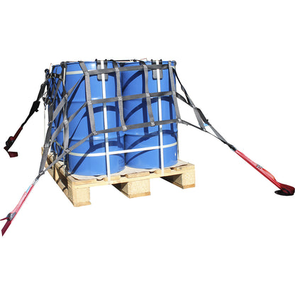 Load securing net, mesh size 150 x 150 mm, width 1250 mm.