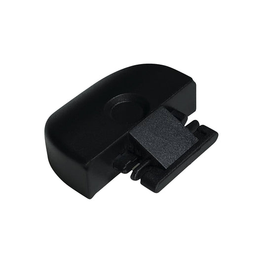 Airline rails - end cap, square, for Airline rail 1034, pack of 4, black.