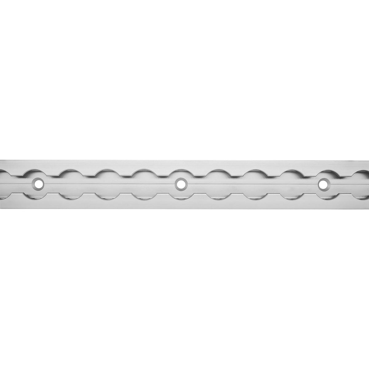 Airline rail 1034, LxWxH 2000 x 34 x 9.6 mm, pack of 2, silver.