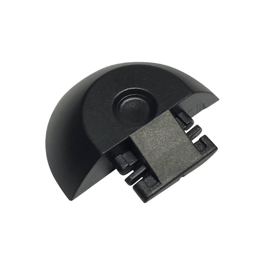 Airline rails - end cap, semicircular, for Airline rail 2042, pack of 4, black.