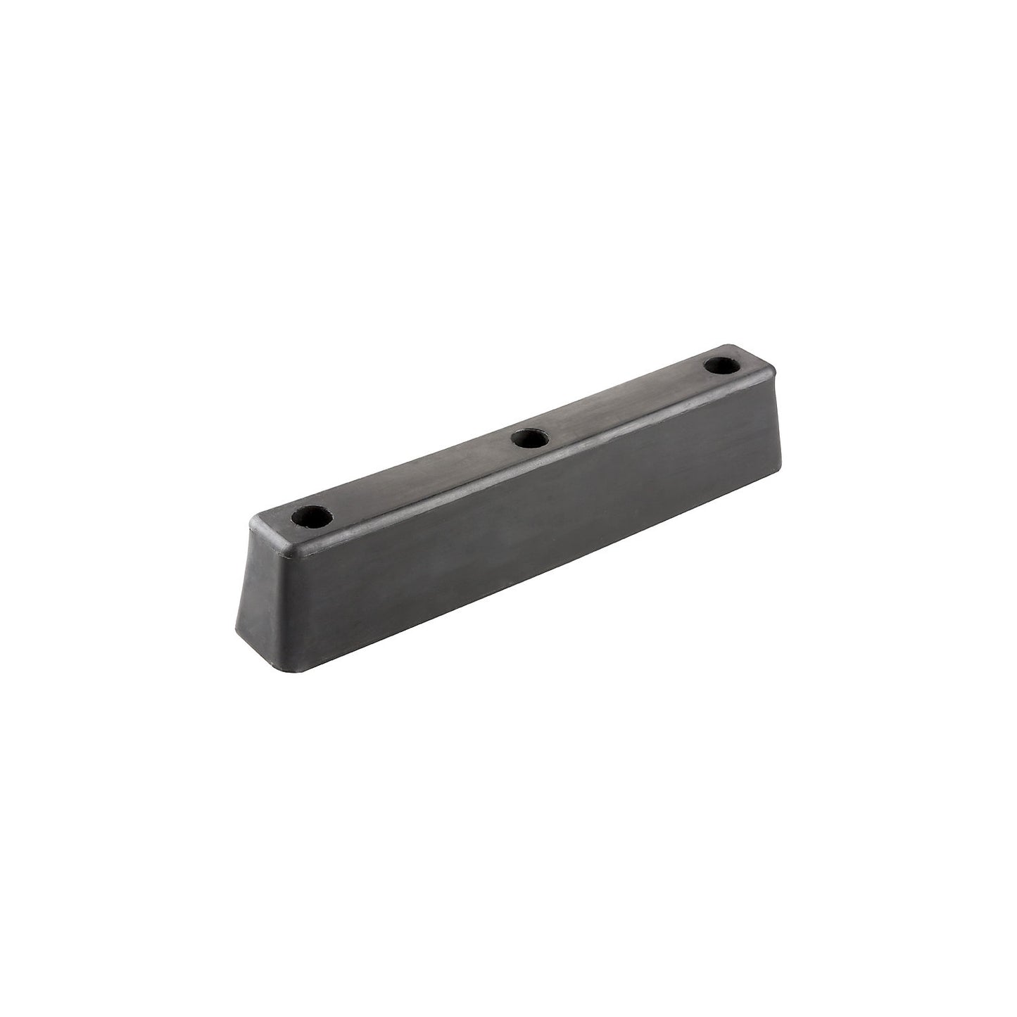 Buffer bumper, rubber, black, LxWxH 400 x 80 x 70 mm.