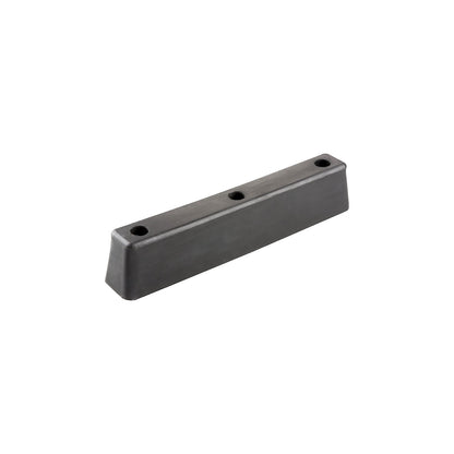 Buffer bumper, rubber, black, LxWxH 400 x 80 x 70 mm.