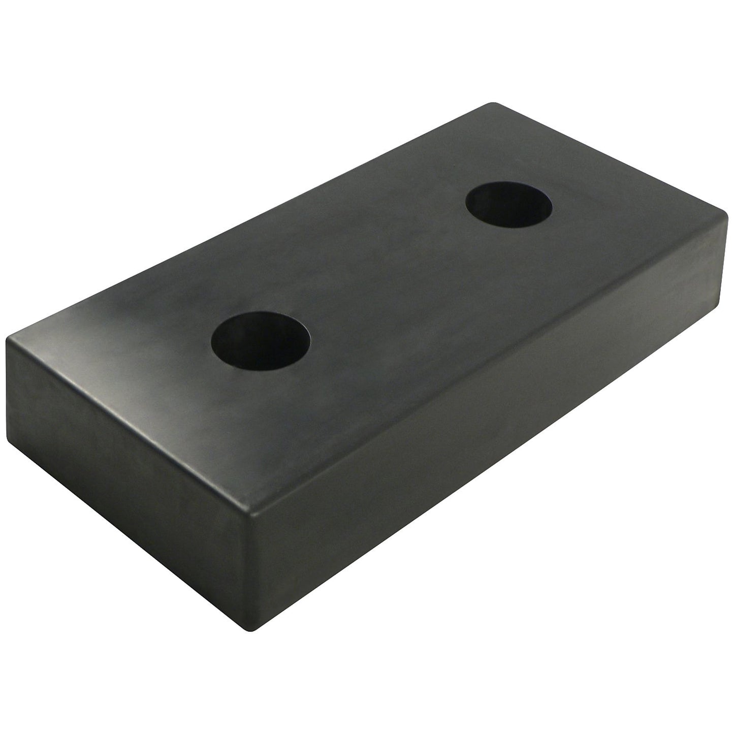 Buffer bumper, rubber, black, LxWxH 500 x 250 x 80 mm.