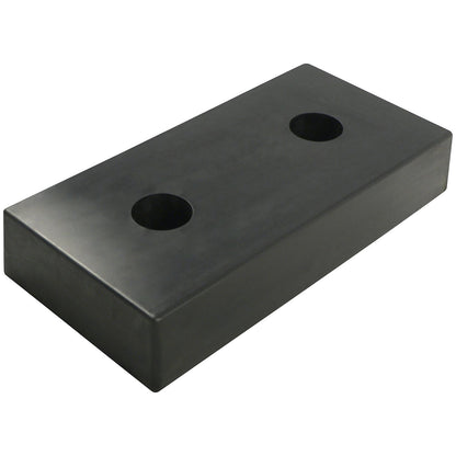 Buffer bumper, rubber, black, LxWxH 500 x 250 x 90 mm.